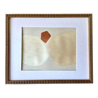 2025 "Eroe" Contemporary Minimalist Painting on Paper by Artist r.k. Red For Sale