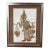 Vintage Framed Thai Temple Rubbing on Rice Paper Artwork For Sale
