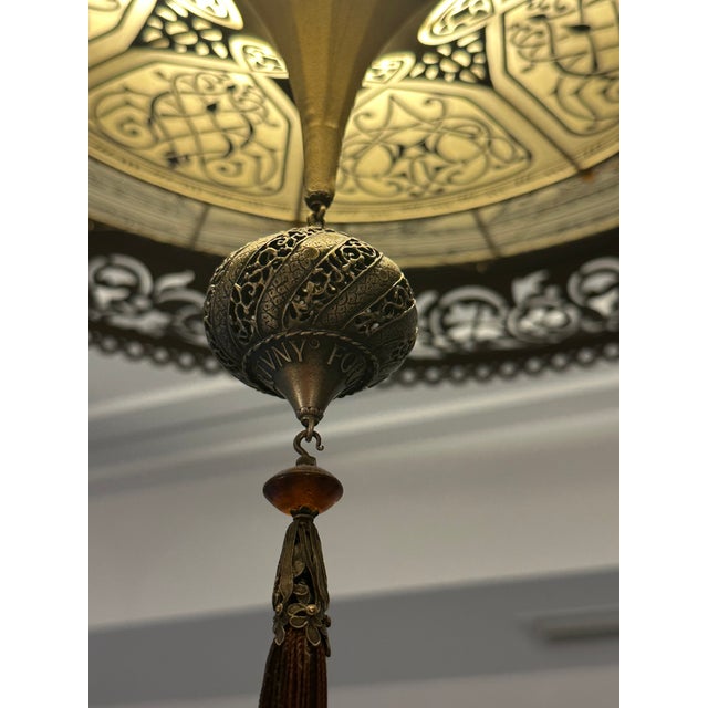 2020s Fortuny Scheherazade 2-Tier Silk Chandelier – Venezia, Italy – Handcrafted Designer Lighting For Sale - Image 5 of 15