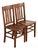 Limbert Style Antique Mission Oak Arts & Crafts Side Chairs or Dining Chairs, Pair For Sale
