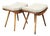 Mid-Century Modern Beech Stools, Czechoslovakia, 1960s, Set of 2 For Sale