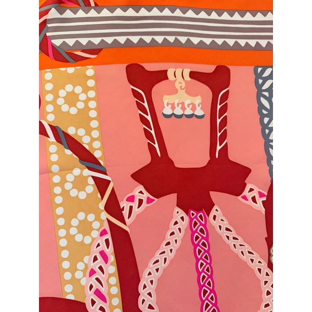 Hermès Hermès Fantaisie D’etriers Silk Scarf 2022 Designed by Jamin Virginie For Sale - Image 4 of 12
