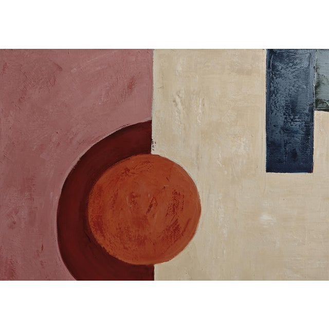 Attraction, Contemporary Geometric Abstract Oil Painting, Framed by Sophie Dumont For Sale - Image 6 of 9