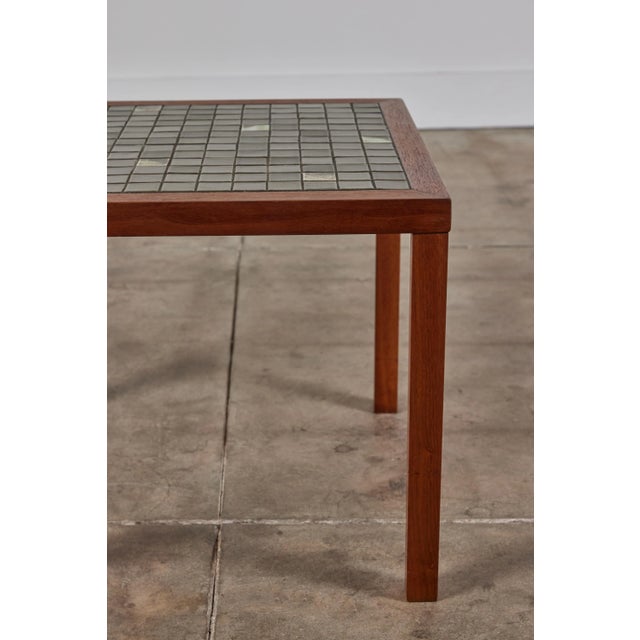 Brown Gordon & Jane Martz Square Mosaic Tile Side Table for Marshall Studios For Sale - Image 8 of 11