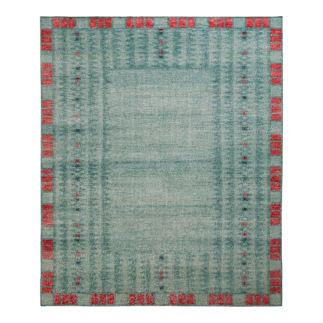 Rug & Kilim’s Oversized Delta Rug in Marine Blue, 12x14 For Sale