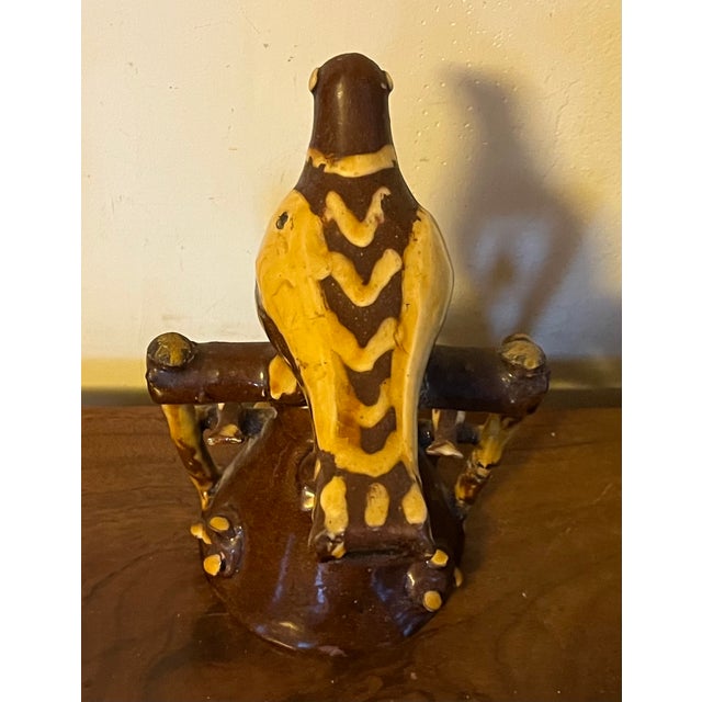 Antique 19th Century English Folk Art Staffordshire Redware Slip Decorated Bird Whistle, Circa 1820 For Sale - Image 10 of 15