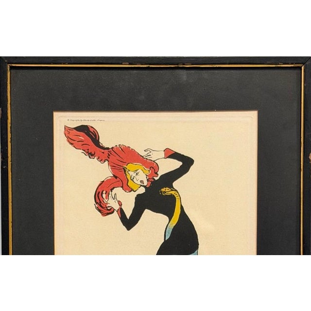 Late 20th Century Vintage Henri De Toulouse-Lautrec Jane Avril Musée d'Albi Lithograph Numbered 206 of 350 For Sale - Image 5 of 11