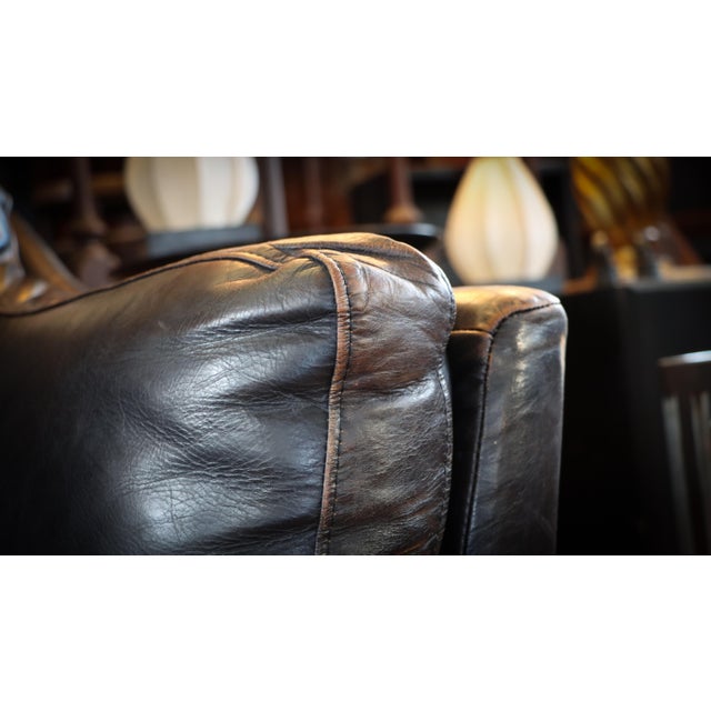 Early 21st Century Reggio Two-Seater Leather Sofa by Timothy Oulton Halo, 2010s For Sale - Image 5 of 18