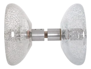 Mid-Century Modern Push and Pull Murano Glass Door Handle with Air Bubbles, 1960s