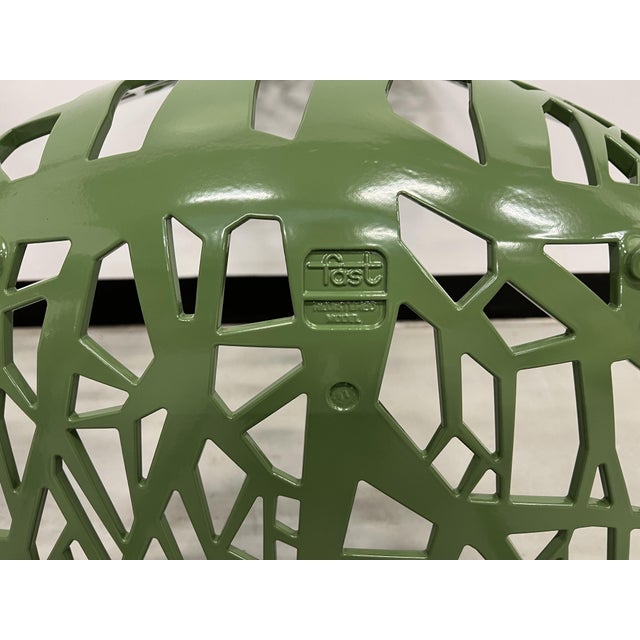 Metal Fast Forest Chairs in Forest Green Powder-Coated Aluminum, 2010s, Set of 2 For Sale - Image 7 of 12