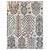 An ivory tree of life area rug planted with a whole orchard of different trees: pomegranate trees hung with blue and green...