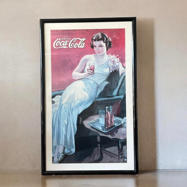 Vintage Coca Cola Poster, 1970s For Sale - Image 6 of 11