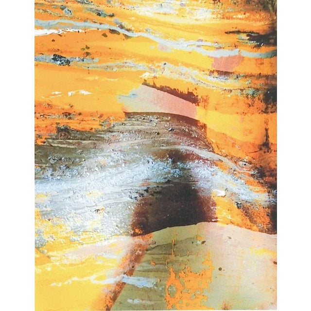 Abstract Vintage Architectural Detail in Yellow Photograph For Sale - Image 3 of 3