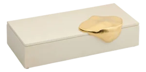 Achille Salvagni 'Melt' Parchment & 24ct Gold Box