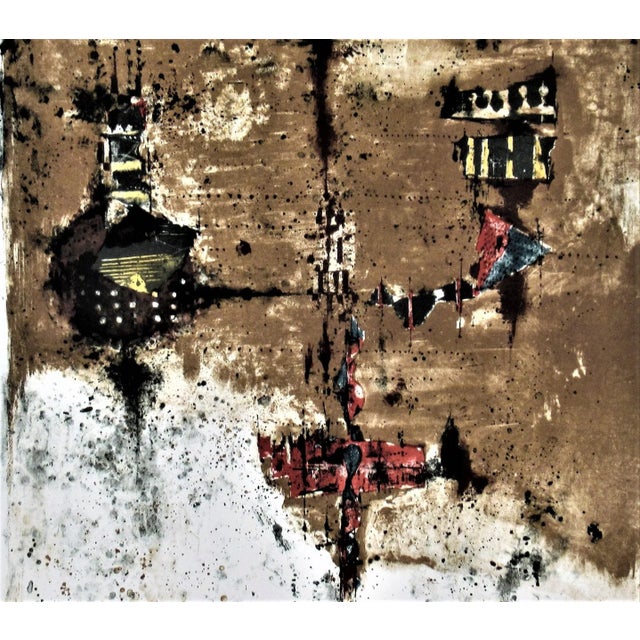 Abstract Johnny Friedlaender, Abstract Composition 9, Circa 1970 For Sale - Image 3 of 7