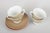 Rörstrand "Mandarin", set of four teacups with saucers. Decorative tableware designed in 1962 featuring the characteristic...