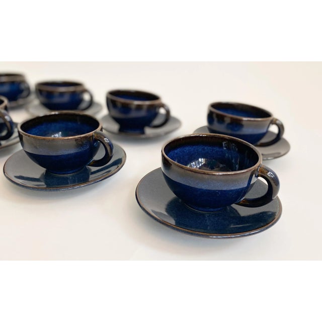 2000s Handmade French Porcelain Tourron Tea Cups and Saucers by Pierre ...