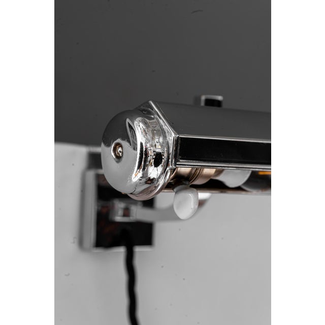 Art Deco Adjustable Chromed Wall Lamps, 1920s, Set of 3 For Sale - Image 12 of 18