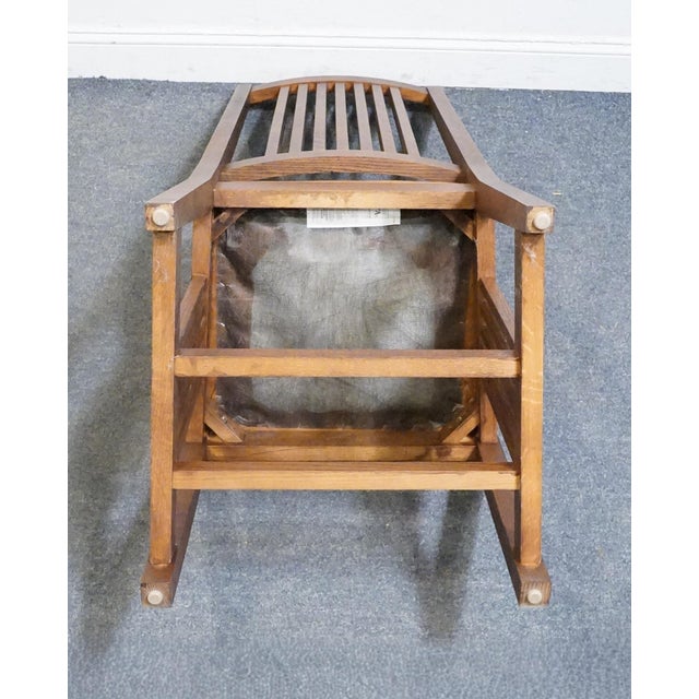 Canadel Furniture Solid Oak Mission Style Arts & Crafts Dining Side Chair W. Leather Seat 80110 - Made in Canada For Sale - Image 9 of 11
