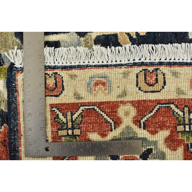Ziegler Rug 9’1” X 12’3” Blue Wool Traditional Hand-Knotted Oriental Carpet For Sale - Image 12 of 12