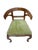 Walnut Tub Chair with Pied-De-Biche Legs, 1890s For Sale - Image 3 of 6