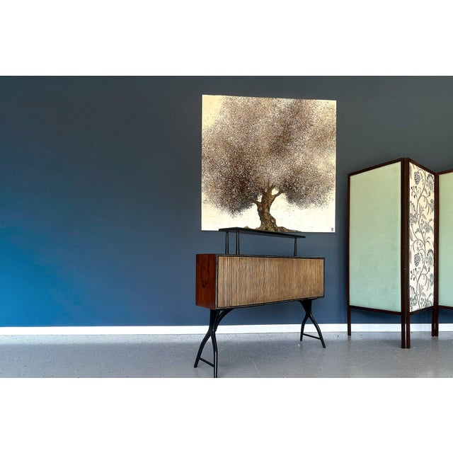 Brazilian Modern Curved Brazilian Bar in Rosewood and Ebony Finish 1950s For Sale - Image 10 of 12