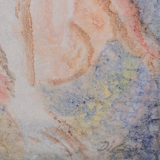 Mid-Century Modern 'Seated Nude' by Victor Di Gesu, Paris, Louvre, Salon D'Automne, Academie Chaumière, Los Angeles County Museum of Art, San Francisco Art Association For Sale - Image 3 of 8