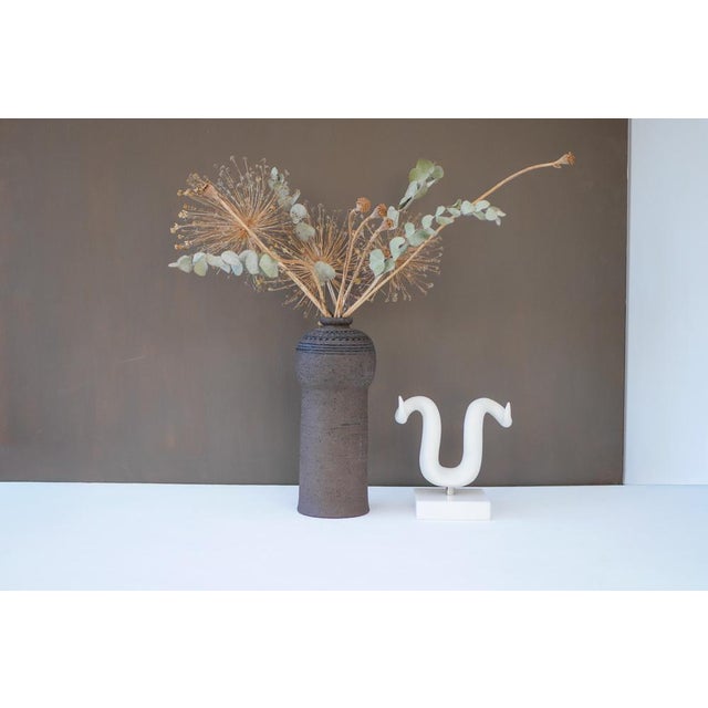 Brutalist Art Ceramic Vase by Inger Persson for Rörstrand For Sale - Image 9 of 15