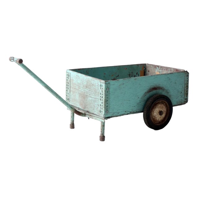 Vintage Wooden Garden Cart For Sale