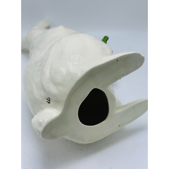 Large Vintage Ceramic Rabbit For Sale - Image 4 of 8