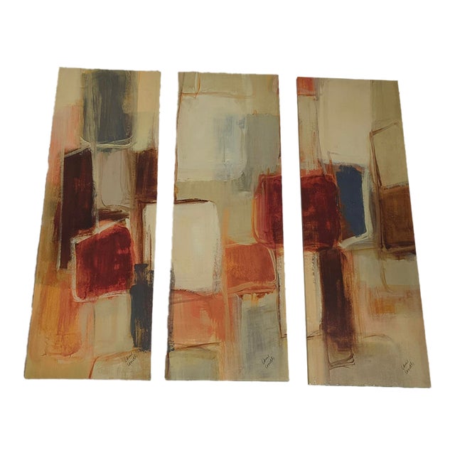 Abstract Triptych, by Lanie Loreth, Arizona Artist, Peaceful Prelude For Sale