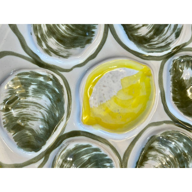 Just in this French 1950s French Oyster Plate From Pornic in Brittany. I have six plates. Very good vintage condition,...