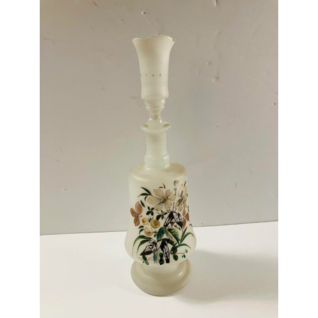 Antique Bristol Glass Decanter For Sale - Image 4 of 6