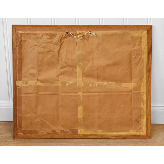 Vintage English Traditional Equestrian Fox Hunt 3d Textile & Oak Wall Art For Sale - Image 4 of 9