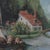 Vintage European Village Oil Painting – Hand-Painted Scenic Landscape Art For Sale - Image 9 of 12