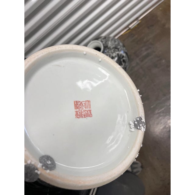 Legend of Asia Black and White Vases - Set of 2 For Sale - Image 4 of 4