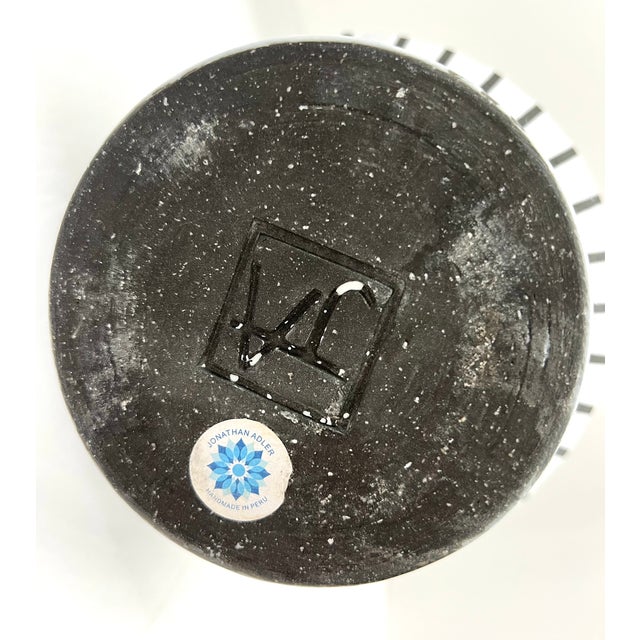 Jonathan Adler Jonathan Adler Palm Springs Dots Stoneware Vase For Sale - Image 4 of 5