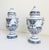 Ceramic Pair of Mid-Century French Hand Painted Faience Urns With Ram Head Handles For Sale - Image 7 of 18