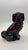 English Antique Staffordshire Jackfield Black Spaniel Dogs Pair Gold Gilt c.1900 10.5” For Sale - Image 3 of 6