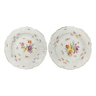 Wilhelm II Neubrandenstein Plates from Meissen, 1893-1915, Set of 2 For Sale