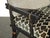 Vintage Chinoiserie Asian Black Lounge Chair With Brass For Sale - Image 11 of 12