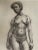 Nicely rendered nude portrait of a beautiful Black woman. Her pose suggests strength and thoughtfulness. Found with two...