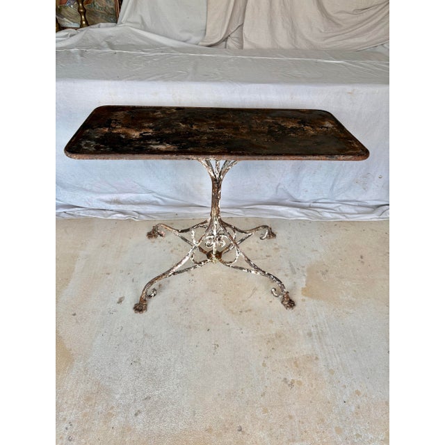Metal 19th Century French Arras Iron Garden Table For Sale - Image 7 of 12