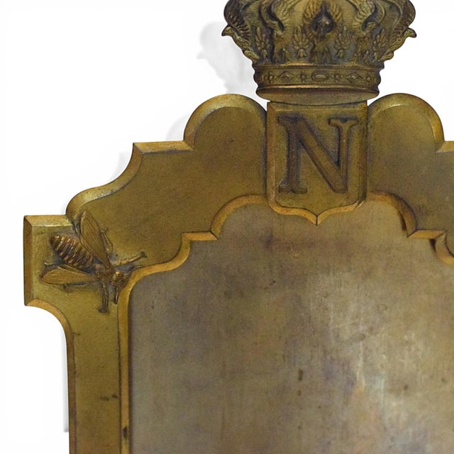 Gilded Bronze Frame for Miniature or Photograph with Napoleonic Motifs, Late 19th Century For Sale - Image 4 of 7