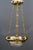 Art Deco Chandelier with Glass Shade, 1920s For Sale - Image 4 of 14