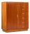 Dyrlund Mid Century Danish Teak Armoire Highboy Dresser For Sale