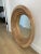 Contemporary Vintage White Oak Circular Wall Mirror For Sale - Image 3 of 10