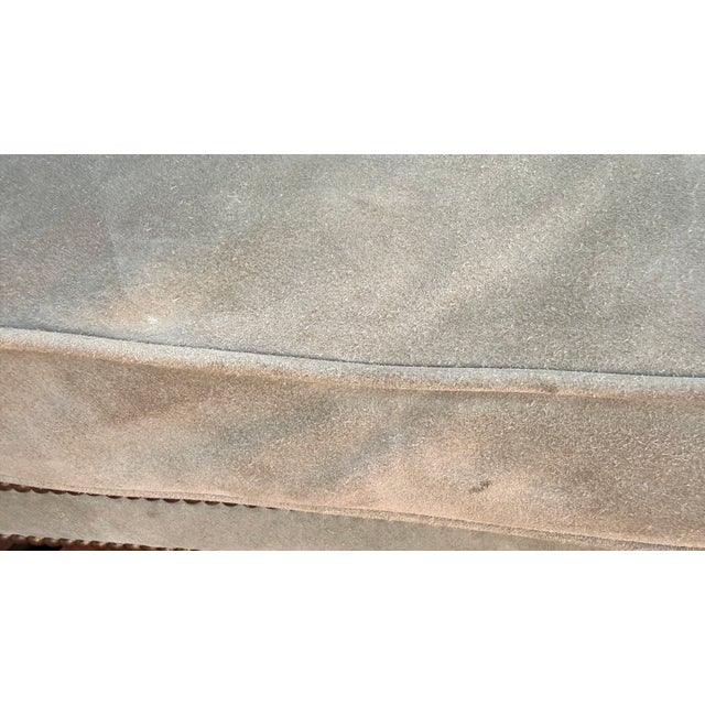 Ralph Lauren Home Devonshire Suede Wingback Chair For Sale - Image 14 of 17