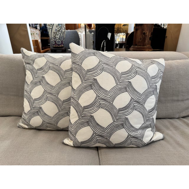 Thom Filicia Home for Eastern Accents Veer Throw Pillows, Pair For Sale - Image 10 of 12