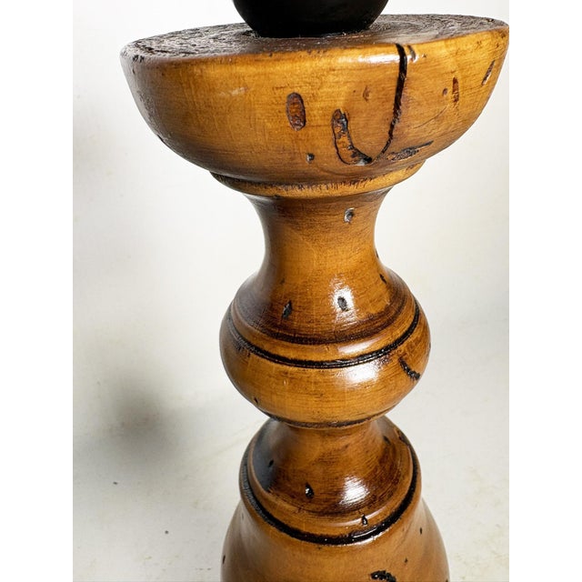 Twisted Wooden Lamp, France, 1970 For Sale - Image 6 of 13